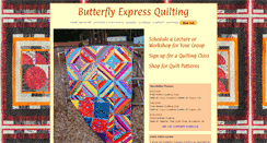 Desktop Screenshot of butterflyexpressquilting.com